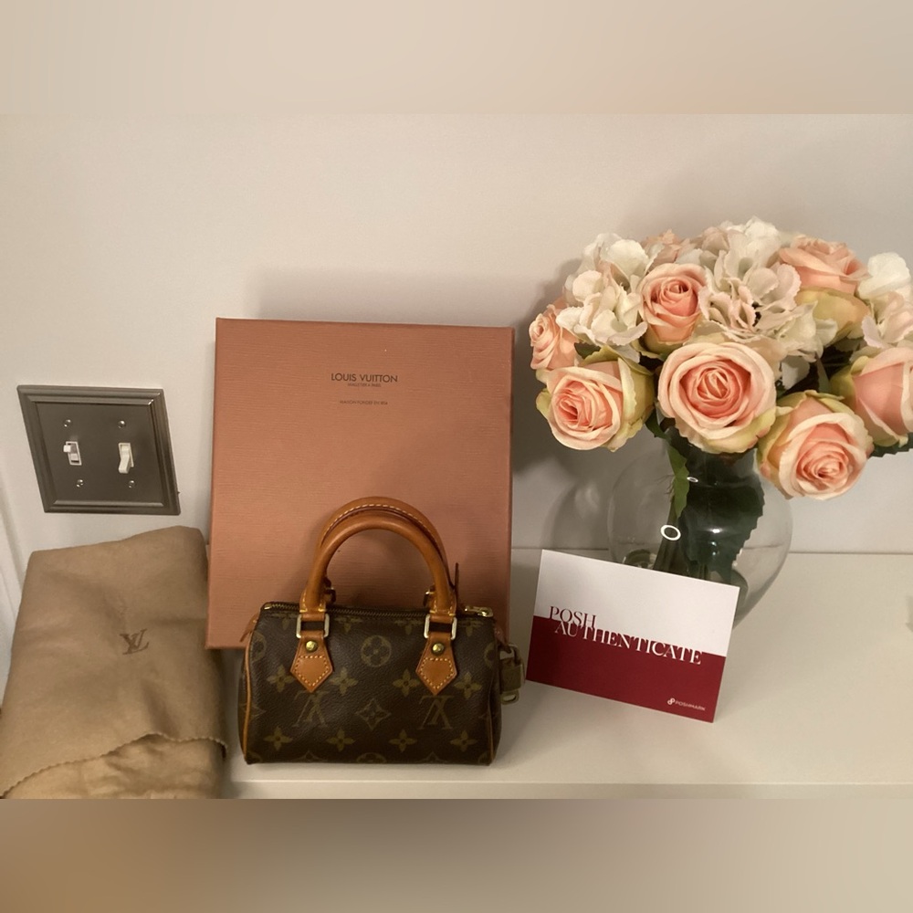 Louis Vuitton Monogram Speedy Mini Sac HL TH0030